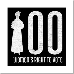 Womens vote 100 Posters and Art